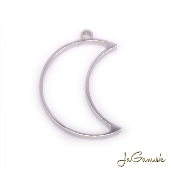 Prívesok s otvorom 35x23mm CHIRURGICKÁ OCEĽ, 1ks (ch1565)